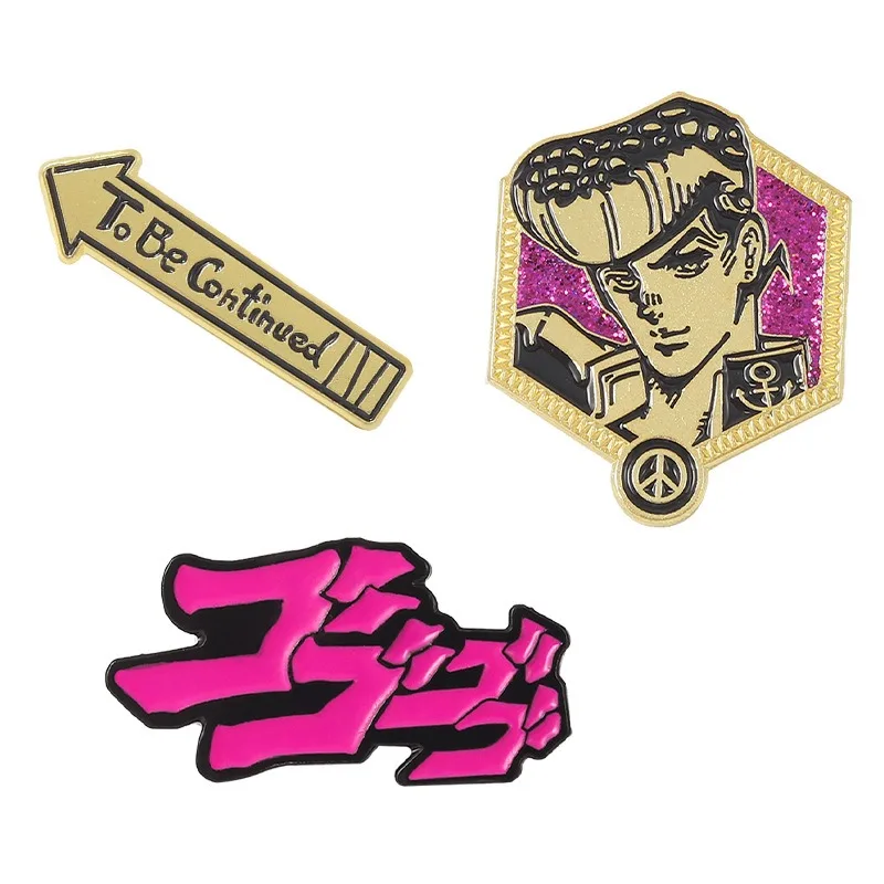 

JoJo Bizarre Adventure”Enamel Pins Custom Brooches Lapel Badges Cartoon Classic Japanese Anime Jewelry Gifts for Fans Friends