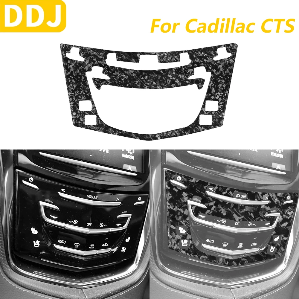 

Для Cadillac CTS 2014-2019 Piano Black Центральный кондиционер, панель управления переменным током, накладка, автомобильные аксессуары, внутренняя наклейка
