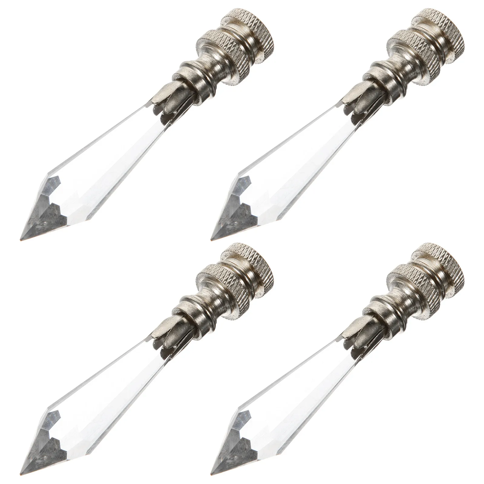 

4Pcs Glass Brass Lamp Shade Finials Classic Decorative Knobs for Table Floor Lamps Elegant Light Caps Holder Lamp Finials