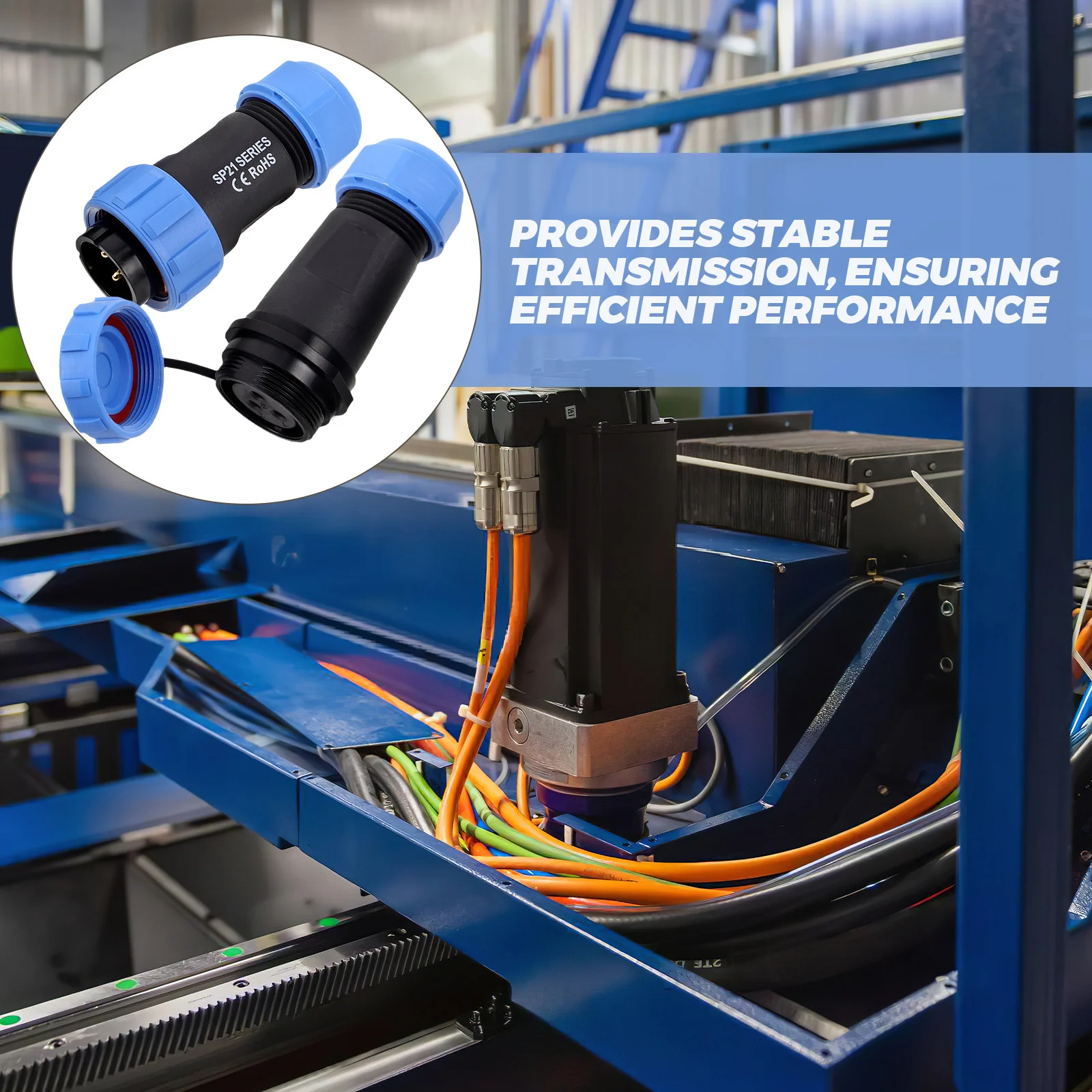 

2pcs Waterproof Socket 3 Pin Circular Connector Aviation Plug Female Male For Industrial Machinery Equipment Communication