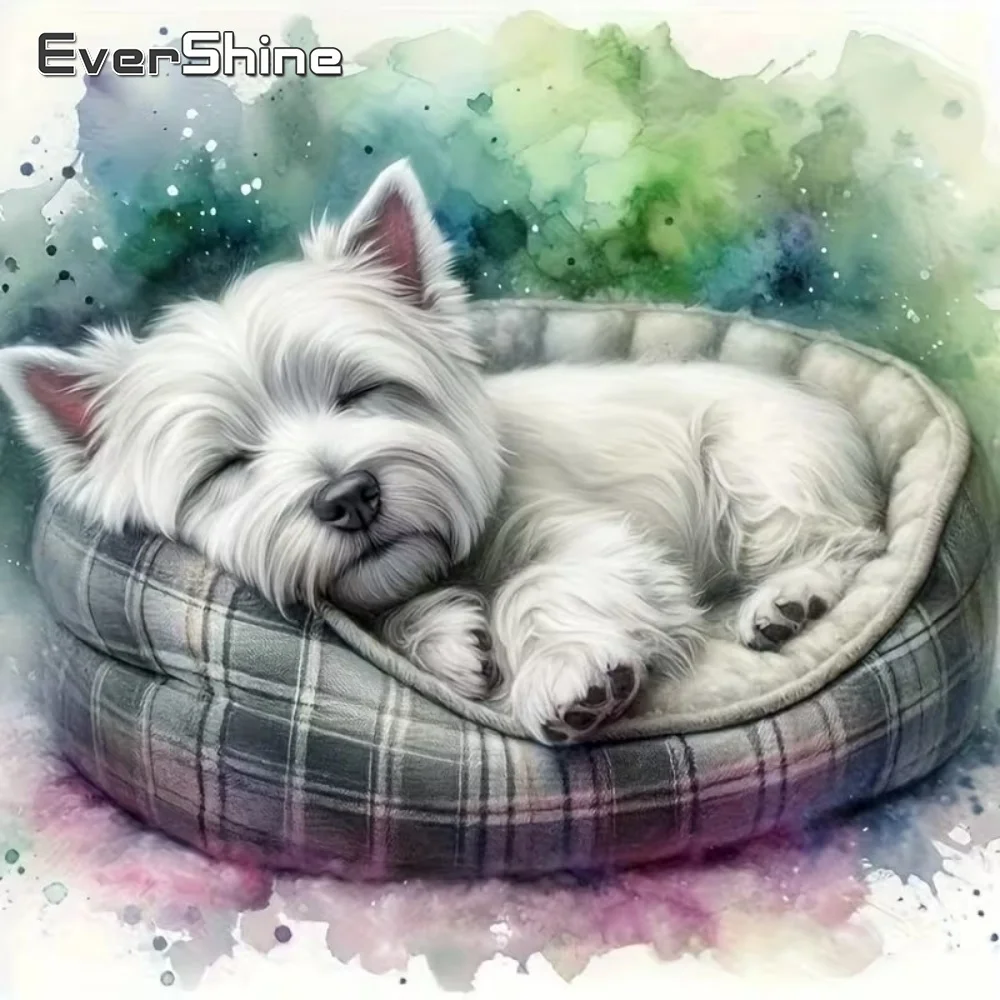 EverShine Diamond Embroidery Dog Animal DIY New Arrival Diamond Painting Suitable for Beginners Mosaic Home Decor Unique Gift