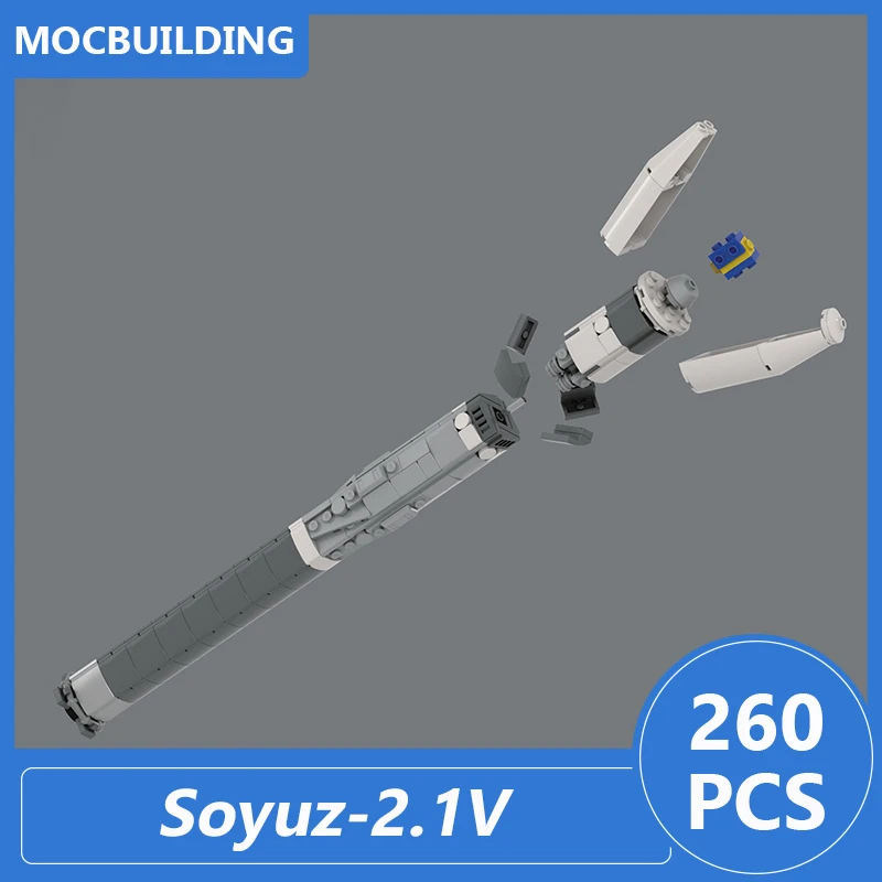 

Soyuz-2.1V Launch Vehicle Model Moc Building Blocks Diy Assemble Bricks Space Series Educational Creative Xmas Toys Gifts 260PCS