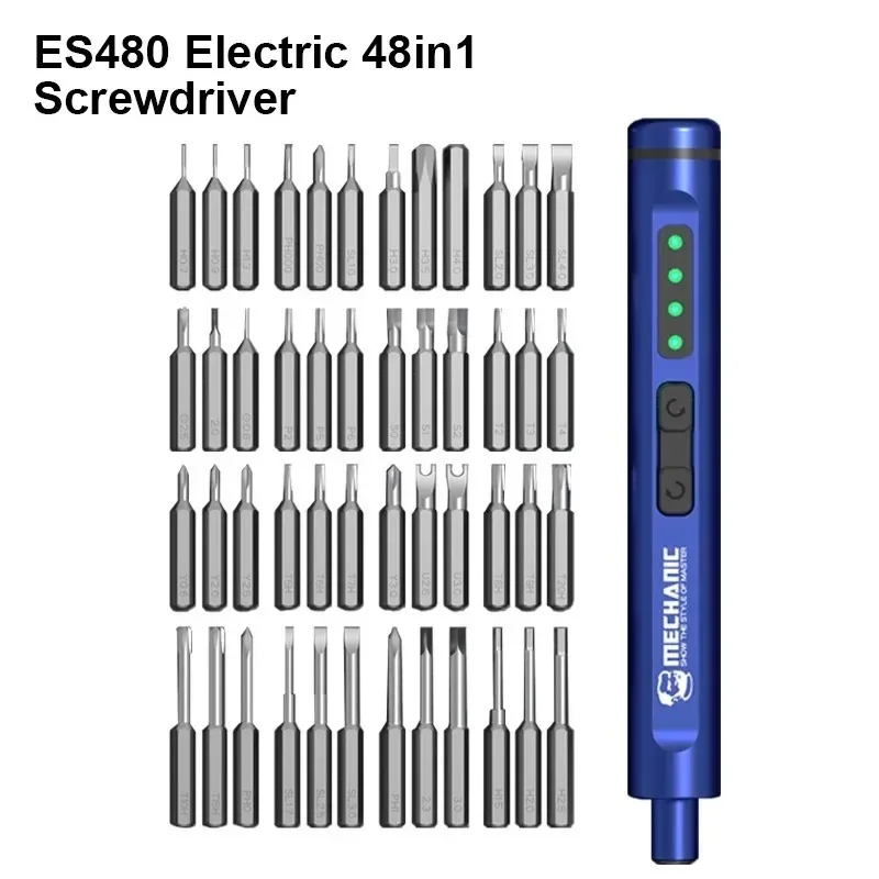 MECHANIC ES480 48in1 Universal Electric Screwdriver Set  forElectronic Products Maintenance Mobile Phone Disassembly Repair Tool