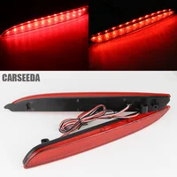 1 Juego para Mazda3 Mazda 3 2010 2011 2012 2013 lente ahumada roja/negra Reflector de parachoques luz de freno trasero para MAZDASPEED3