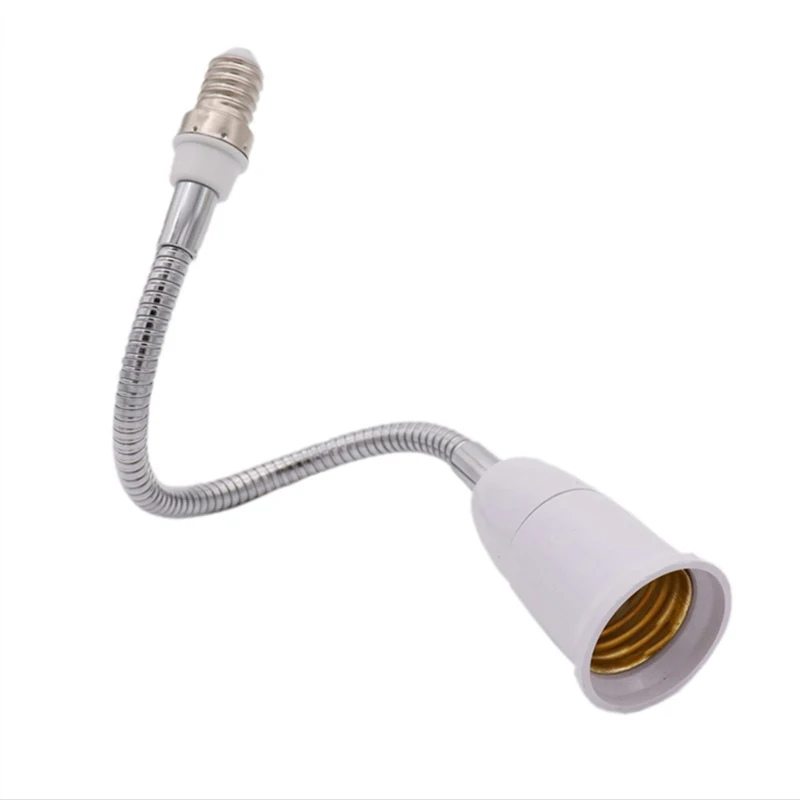 Adaptateur LED E14 à inda E14-E27 arc-en-ciel Capuchon de lampe Conversion Base de lampe Mur Support flexible Prise de lumière Convertisseur Bases Extender