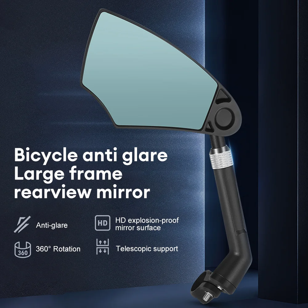 Universal Bicycle Rearview Mirror Adjustable Rotate Anti-glare Cycling Handlebar Rear View Mirrors For Scooter Bike Accessories