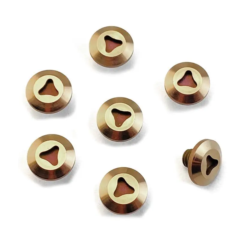 10 set/lotto 416 Materiale In Acciaio Inox Manico del Coltello FAI DA TE Che Fanno M4 Filettatura Paia Viti di Bloccaggio Rivetto Chiodo di Fissaggio Bullone Pivot