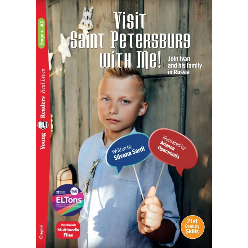 

ELI Young Readers Английский A2 Визит в Санкт-Петербурге со мной Издательская группа Arianna Operamolla ELI 9788853631756 Книга