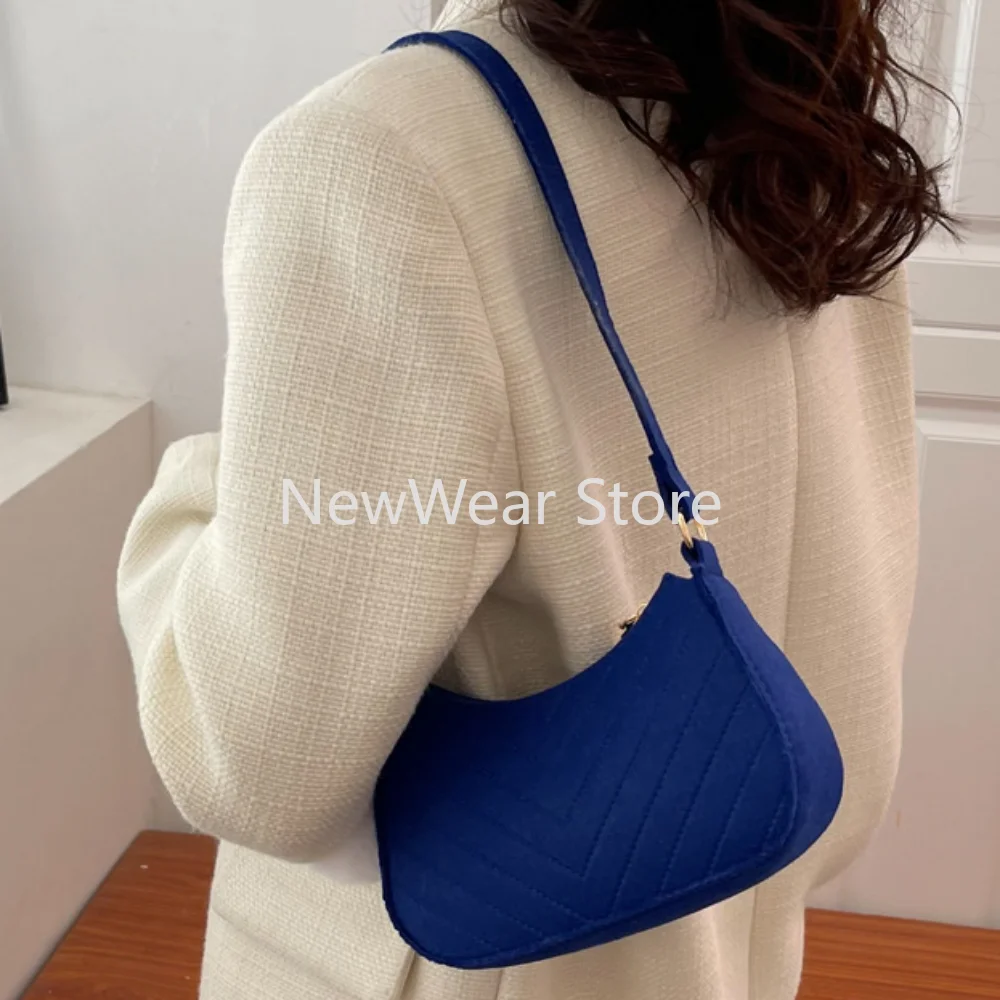 Fashion Women Handbag Solid Color Casual Mini Underarm Bag Female Chain Shoulder Pouch Hot Sale Ladies Leather Tote Bag