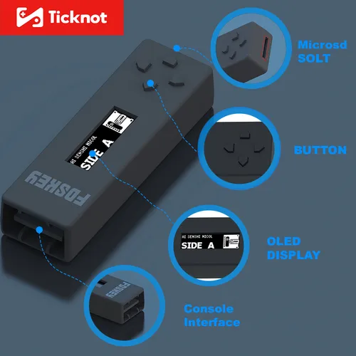 Imagen 2 del producto Emulador de disco FDSKey para computadora familiar, tarjeta SD, sistema de disco Famicom, emulador para consola Nintendo AV Famicom