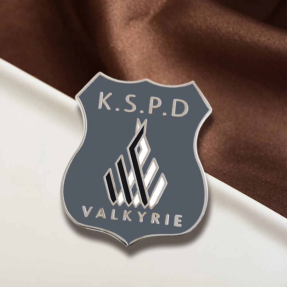 Blue Archive Valkyrie Police Academy Badges Cartoon Game Peripheral Brooch Personalized Cool School Logo Collar Pin Decoration