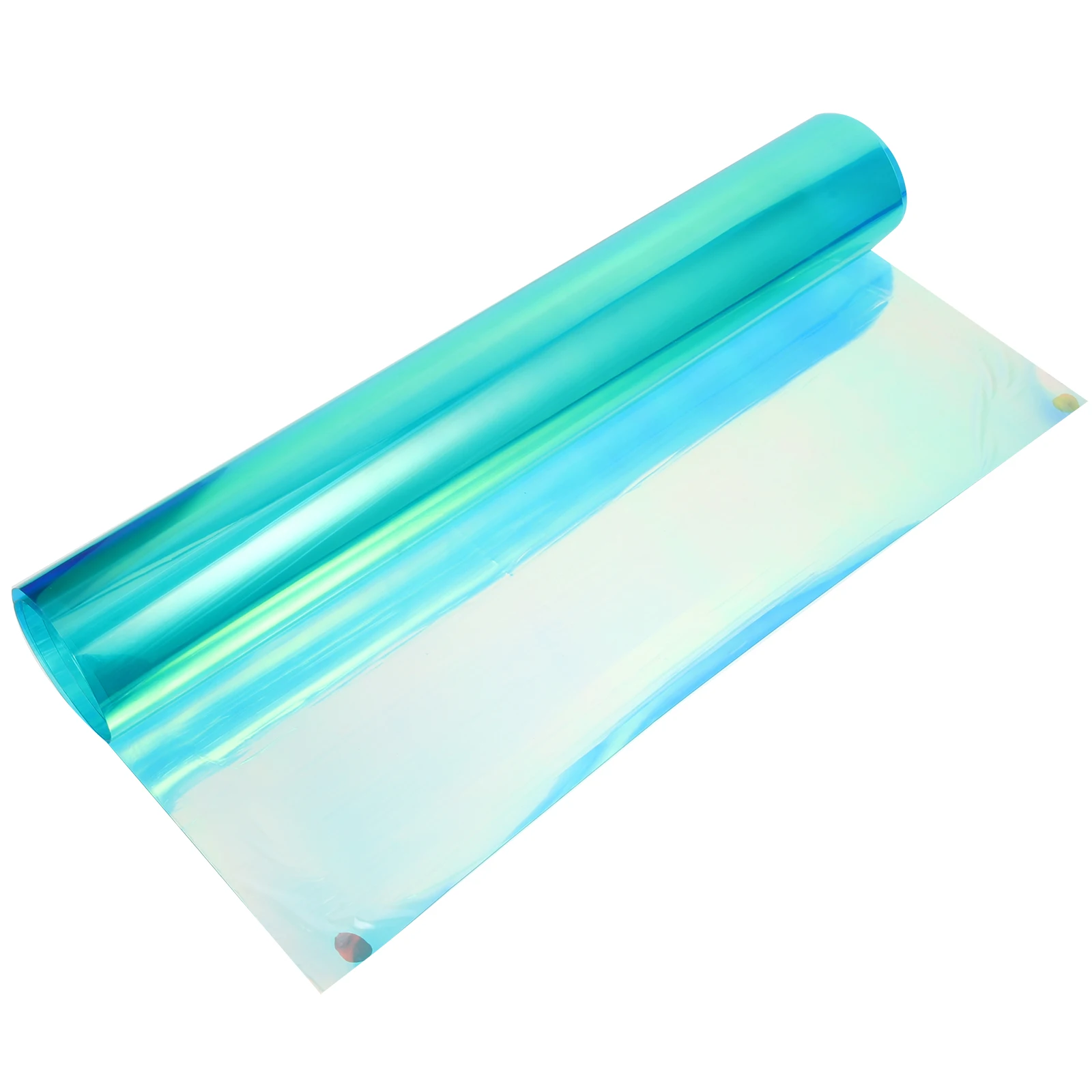 

Iridescent PVC Fabric Holographic Vinyl Roll DIY Craft Material Colored Film Sheet for Bag Making Patchwork Sewing Projects