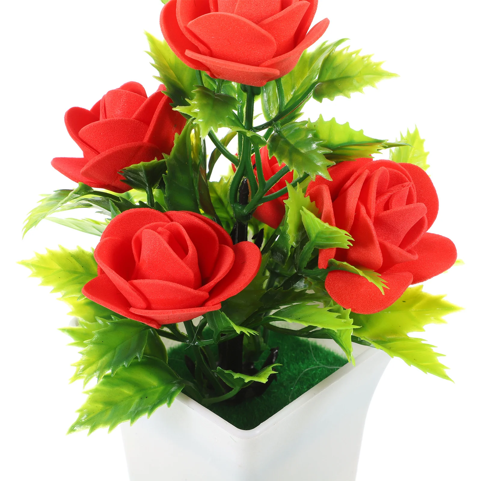 

5Pcs Simulation Potted Plant Artificial Greenery Desktop Decoration Space-Saving Faux Flower for Home Office Gift