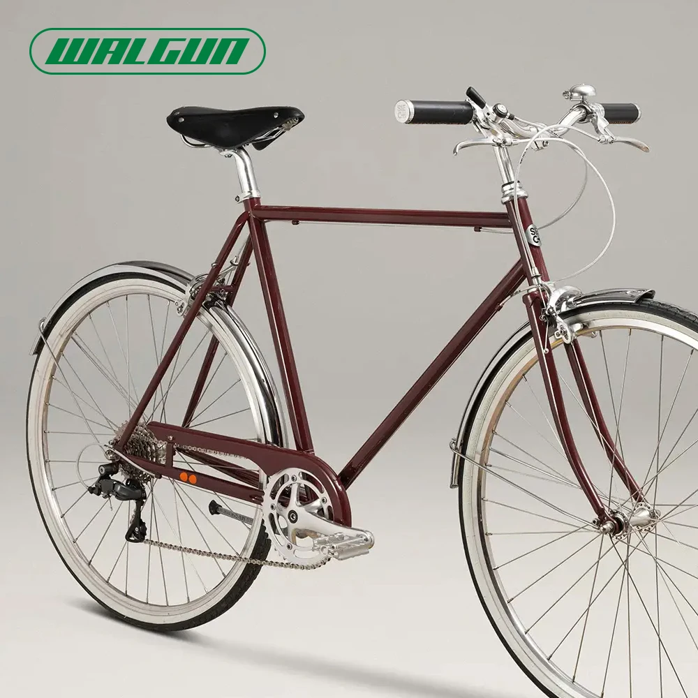 WALGUN Lconic カットアウトレザーバイクサドル レトロヴィンテージ