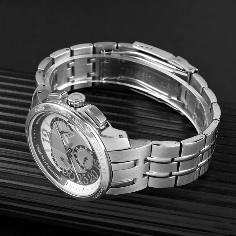Precision Steel Watchband for Swatch YRS403 402G 412 426 Strap Strainless Steel Bracelet Arc-shaped Toothed Interface Chain 21mm