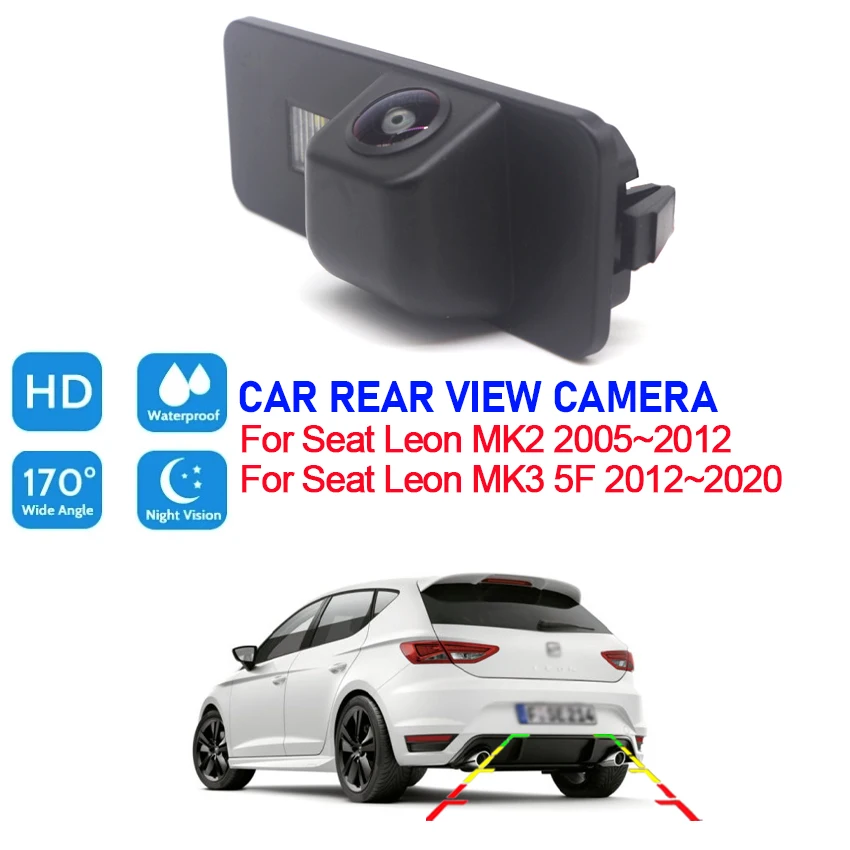 HD 1080*720P CCD Night Vision Car Rear View Camera For Seat Leon MK2 2005~2012 Leon MK3 5F 2012~2015 2016 2017 2018 2019 2020