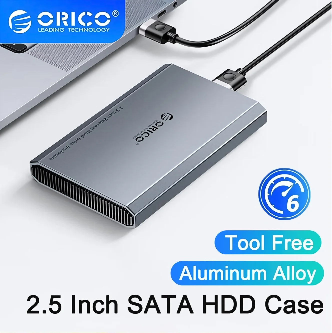 

ORICO HDD Case 2.5" Hard Drive Enclosure USB3.1 Type-C External HDD Case Aluminum Alloy&ABS Heat Dissipation Design for Macbook