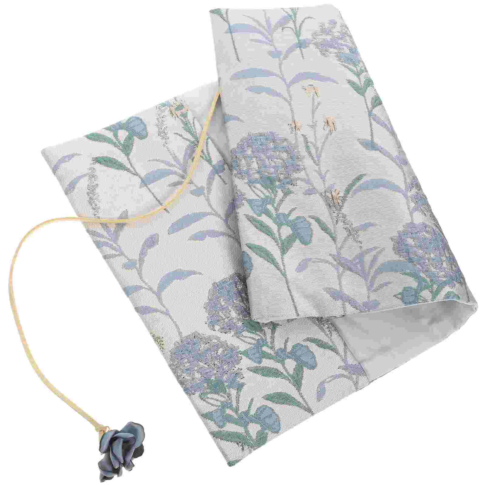 

Book Cover Sleeve Protector Paperback Covers Washable Decorative Books Floral Fabric Soft Flower Cloth Zipper Travel Sleeves