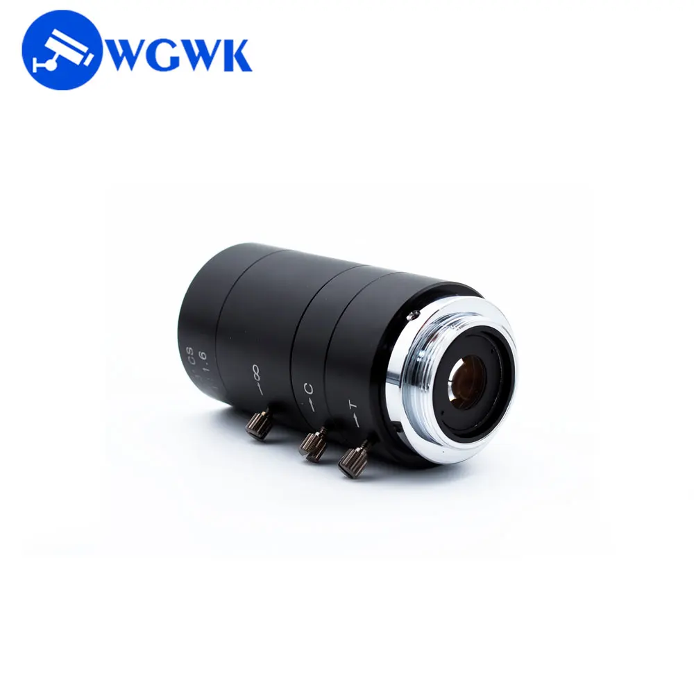 WGWK lensa CCTV 6-60mm, lensa CCTV 1/3 inci F1.6 CS Mount Varifocal Manual Iris Zoom Focus Len 650nm IR lensa Filter untuk kotak IP CCD USB kamera