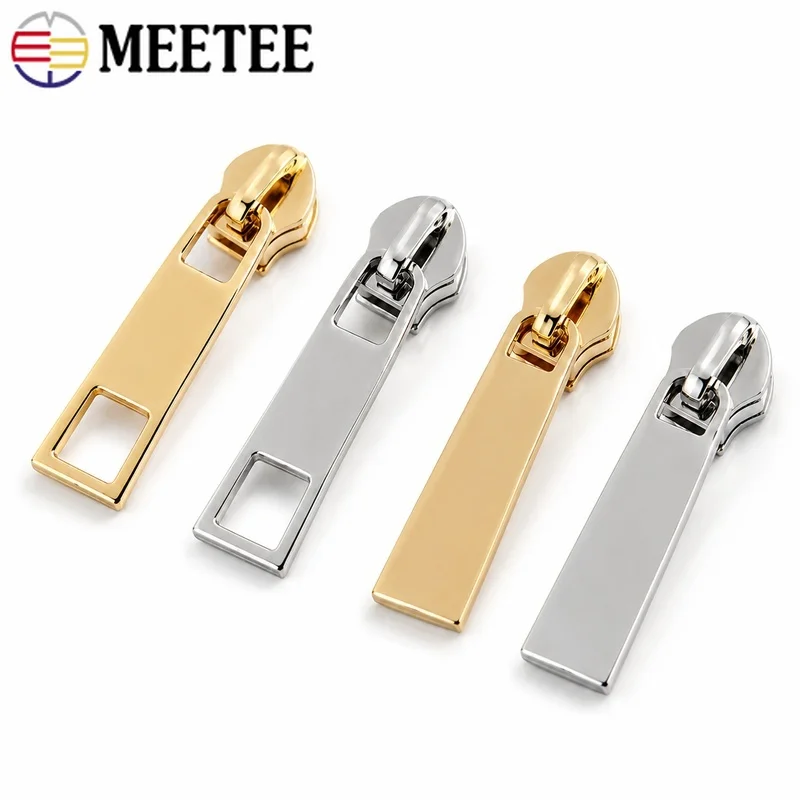 20/50Pcs 5# Metal Zipper Sliders Nylon Coil Puller for Jacket Backpack Handbag Luggage Repair Continuous Tape Small-Batch Sewing