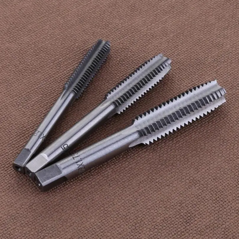 7pcs Made of HSS Durable Hand Tapping Machine Thread Metric Plug Tap Drill