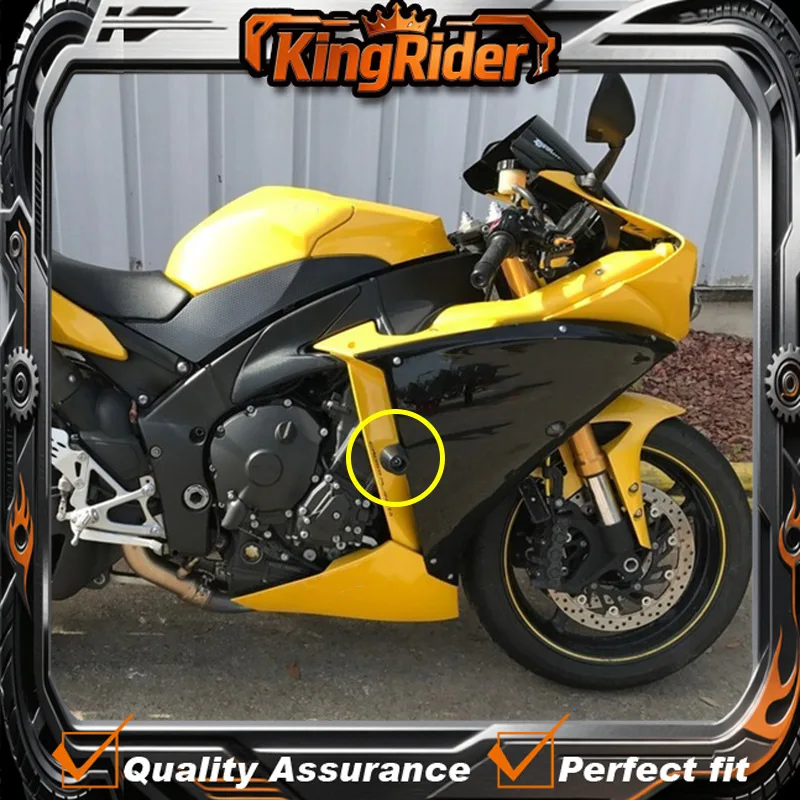 YZF-R1 Motorcycle No Cut Frame Sliders Crash Falling Protection Accessories Fit For Yamaha YZF R1 2009 2010 2011 2012 2013 2014