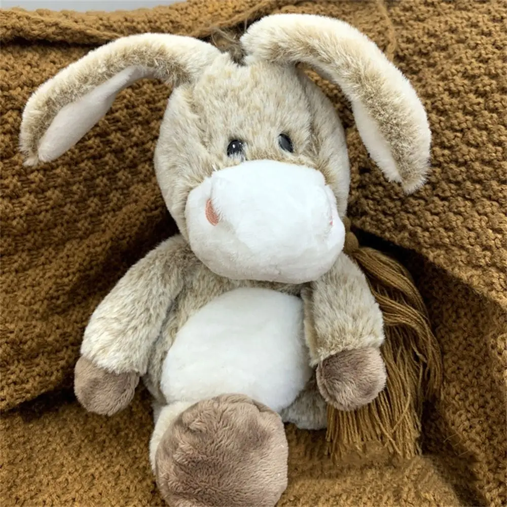 

Educational Plush Dolls Donkey Stuffed Doll Stuffed Animal PP Cotton Donkey Plush Toys Grey Cartoon Kids Gifts