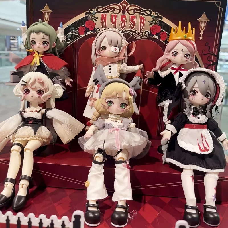 

Горячая серия Nyssa Bizarre Nightmare Bjd, слепая коробка, экшн-фигурка, 12-точечная модная кукла, орнамент, таинственный подарок, игрушка для коллекционеров