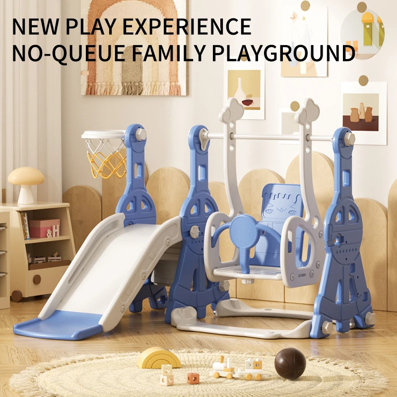 

Oriental Pearl children's indoor toy mini plastic slide, suitable for adventure parks, trampoline parks and playhouses