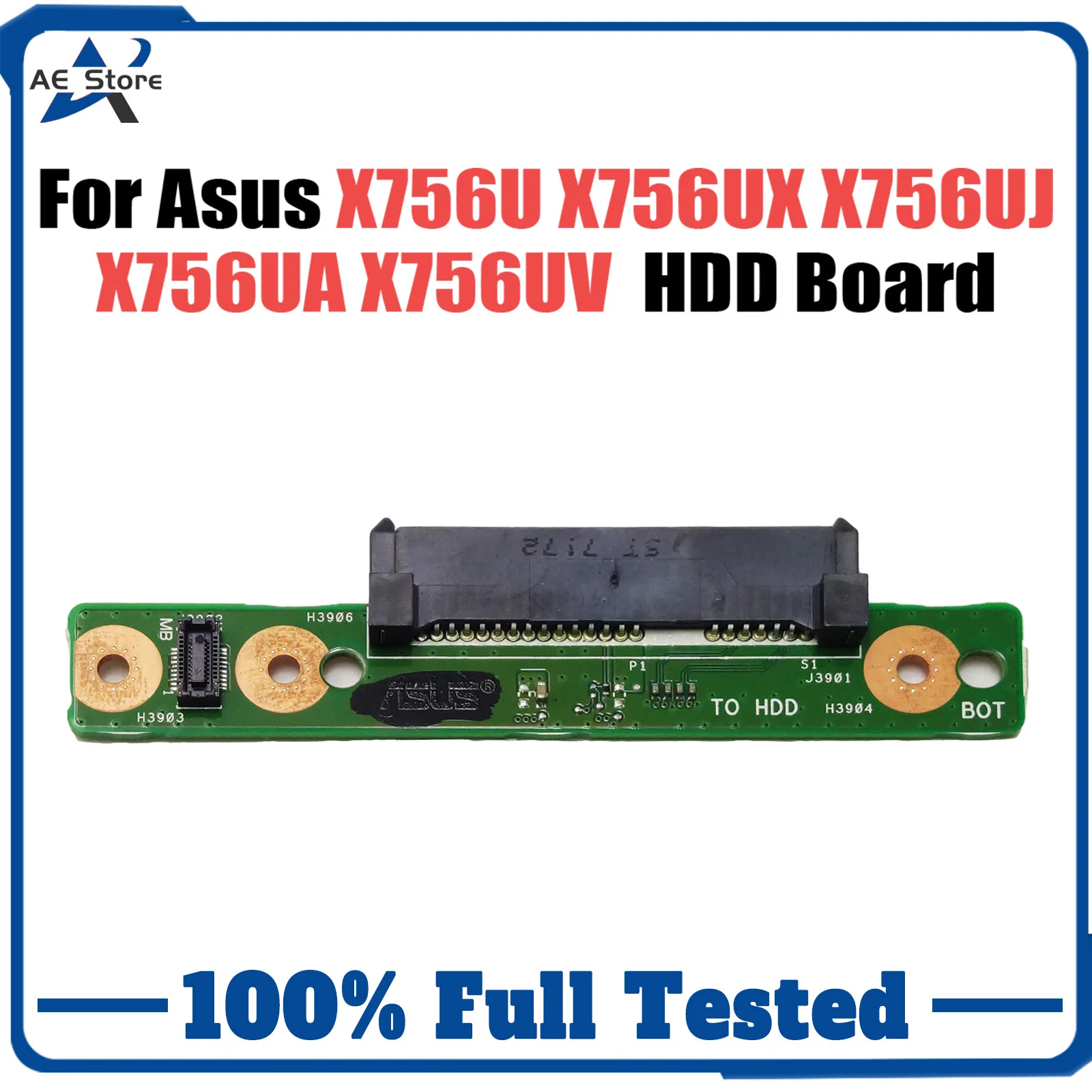 X756UX HDD board REV 2.0 For Asus X756U X756UX X756UJ X756UA X756UAM X756UV X756UQ X756UQK Hard Disk Drive Board OK