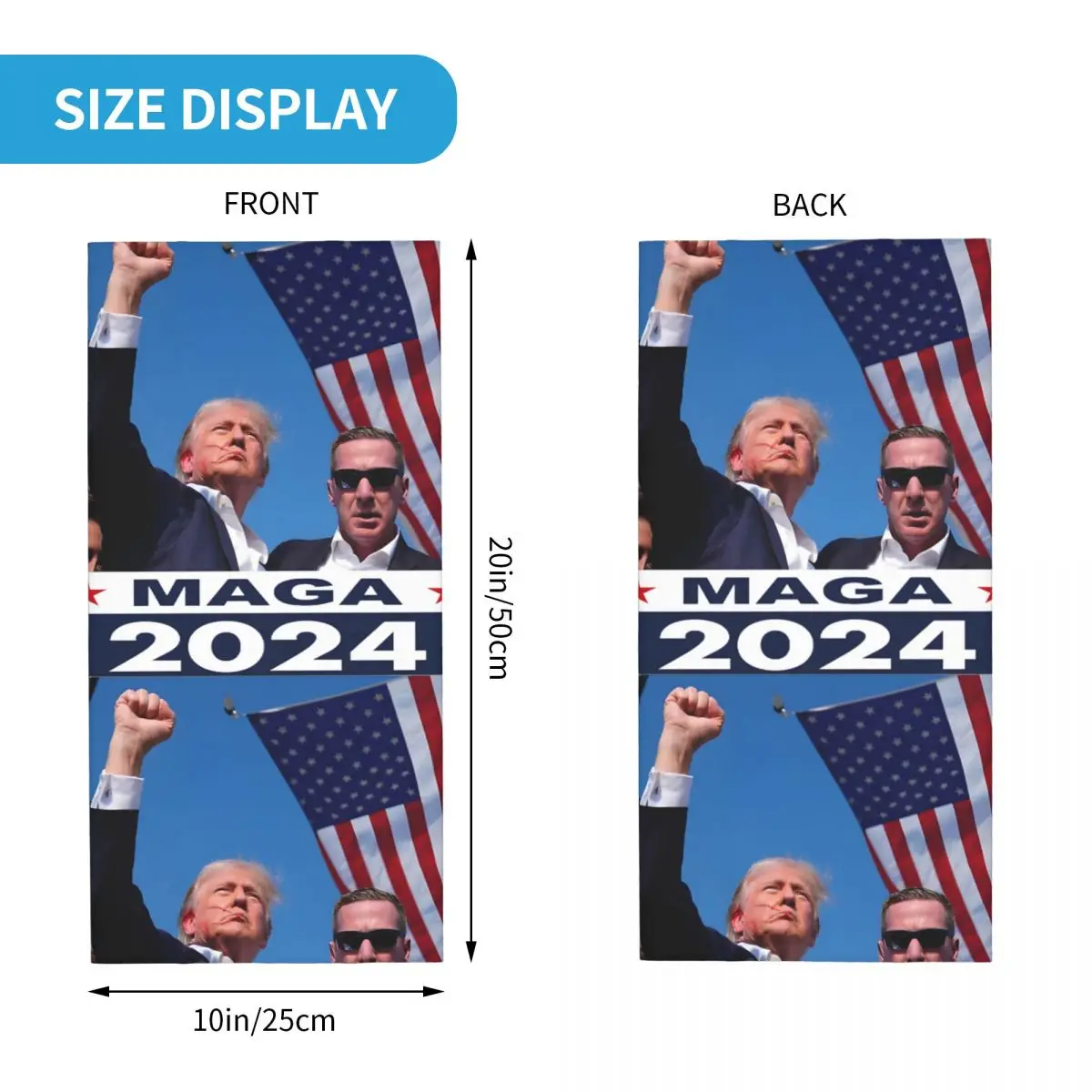 2024 Dream Motocross Bandana Neck Cover Printed T-Trumps Wrap Scarf Running Unisex Adult Winter