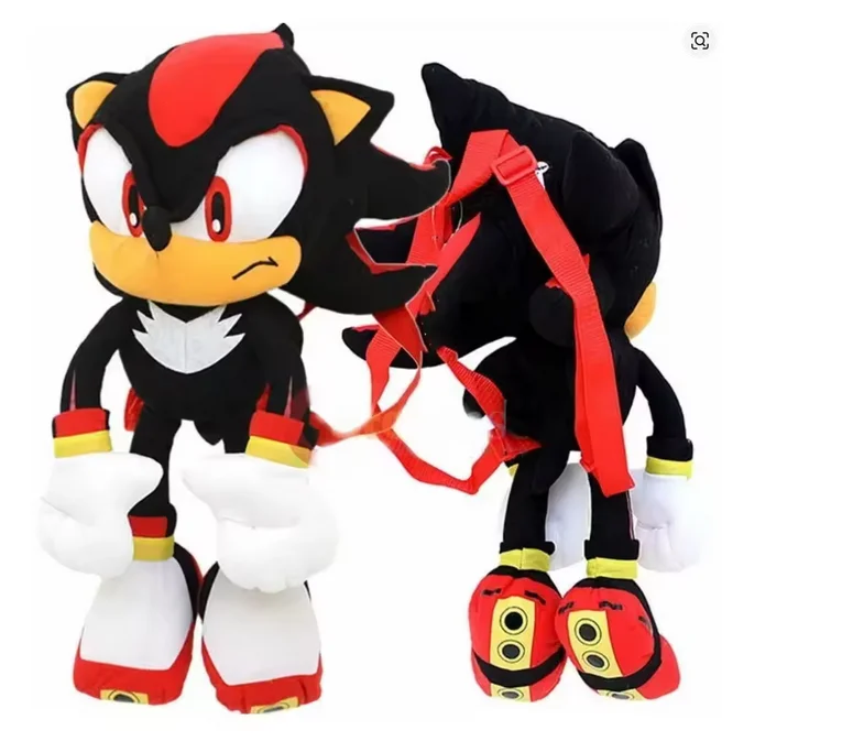 Gioco classico originale Periferico 50 cm Vendita calda Cartoon Sonic Doll Giocattolo carino Giochi anime Ombra Zaino in peluche Giocattolo Regali per bambini