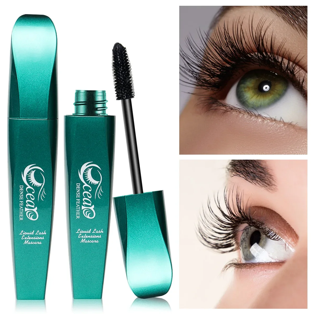 New Black Mascara Dense Curly Slender Eyelashes Waterproof Natural Easy To Makeup Quick Drying Long-lasting Fashion 4D Mascara