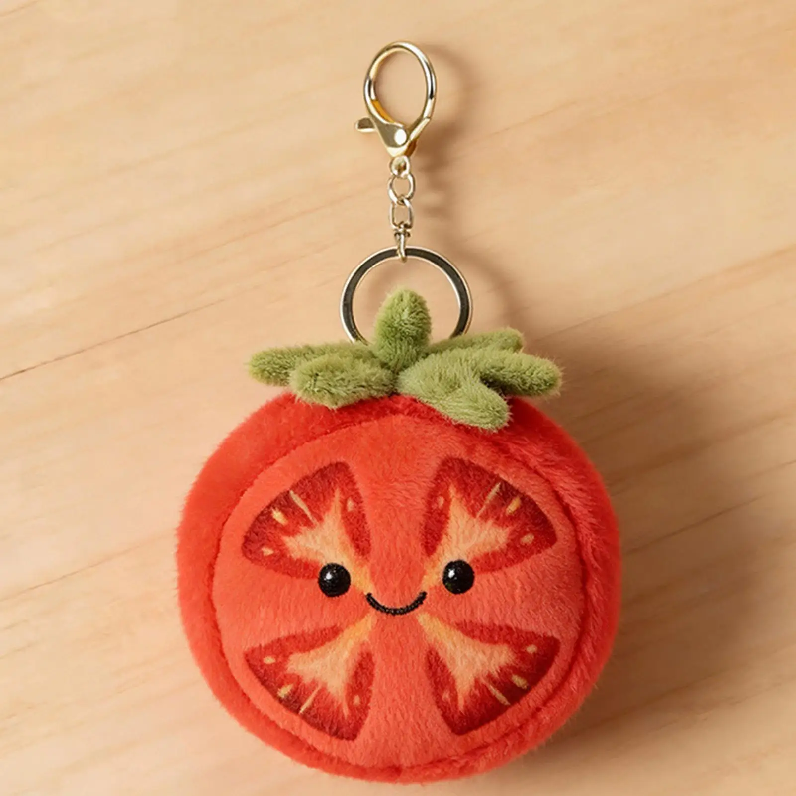 Zawieszka do torebki w kształcie pomidoru, pluszowy wisiorek do plecaka, ozdobny ornament do torebki dla dzieci, nastolatków, dorosłych, uczniów, nauczycieli, do biura, dla podróżnych.