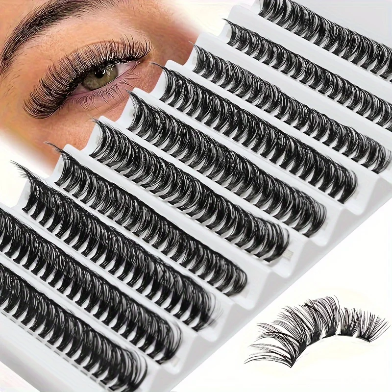 

Lash Clusters DIY Eyelash Extensions Natural Cluster Lashes Extensions D Curl Individual Eyelashes Extension At Home 8-16mm