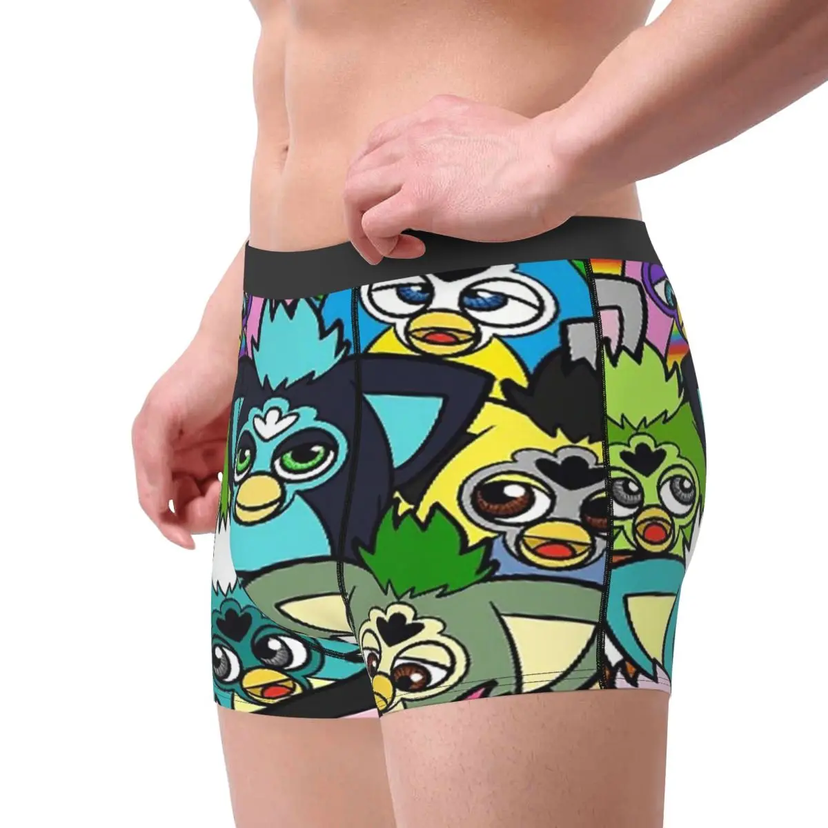 Boxer Underpants Shorts Nightmare Furby Cartoon Robot Toys (7) Panties Men's Comfortable Underwear for Homme Man Boyfriend Gift