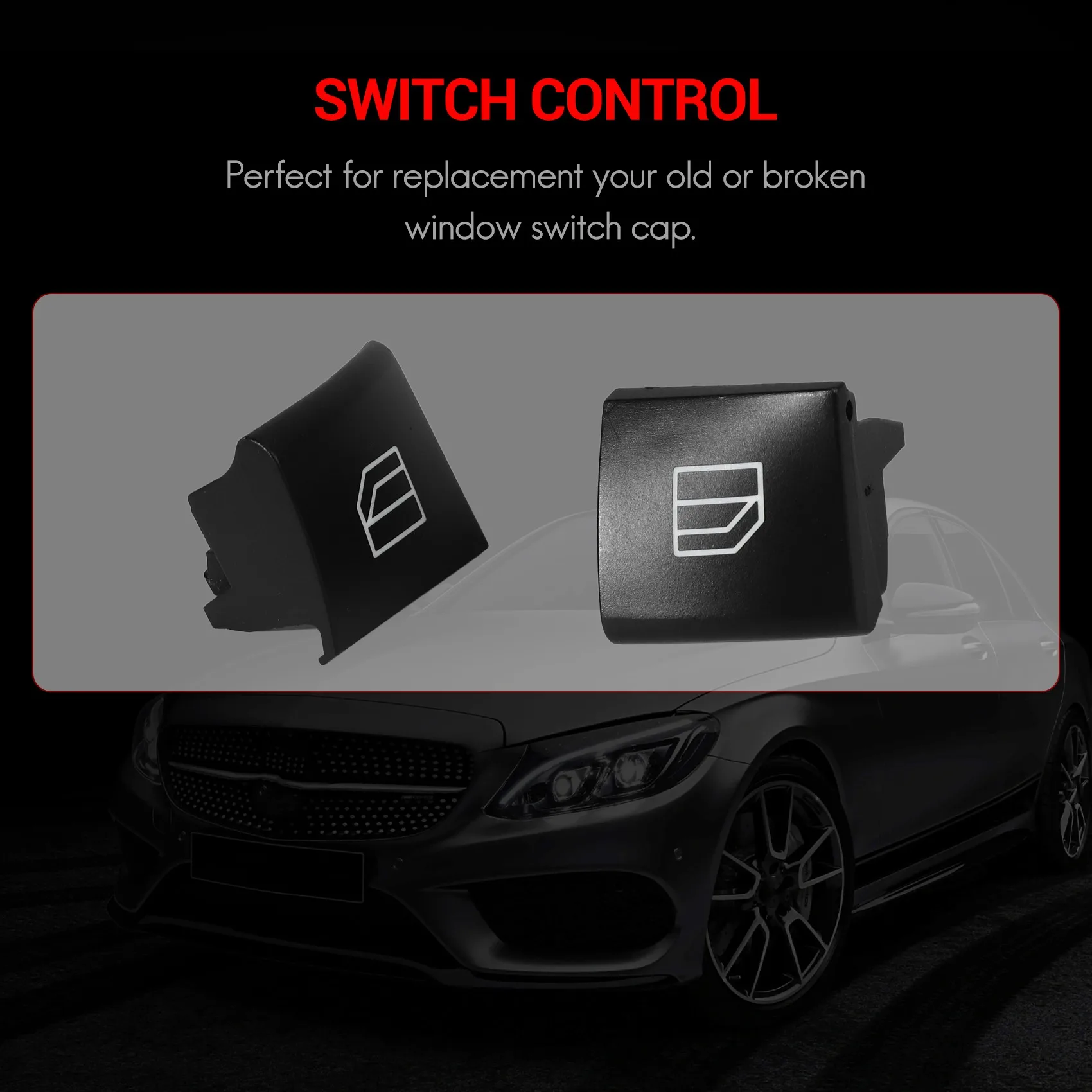 For Mercedes Benz A Ml Gl R Class W164 X164 W251 W245 W169 Window Switch Repair Button Cap Driver Window Control Switch Button