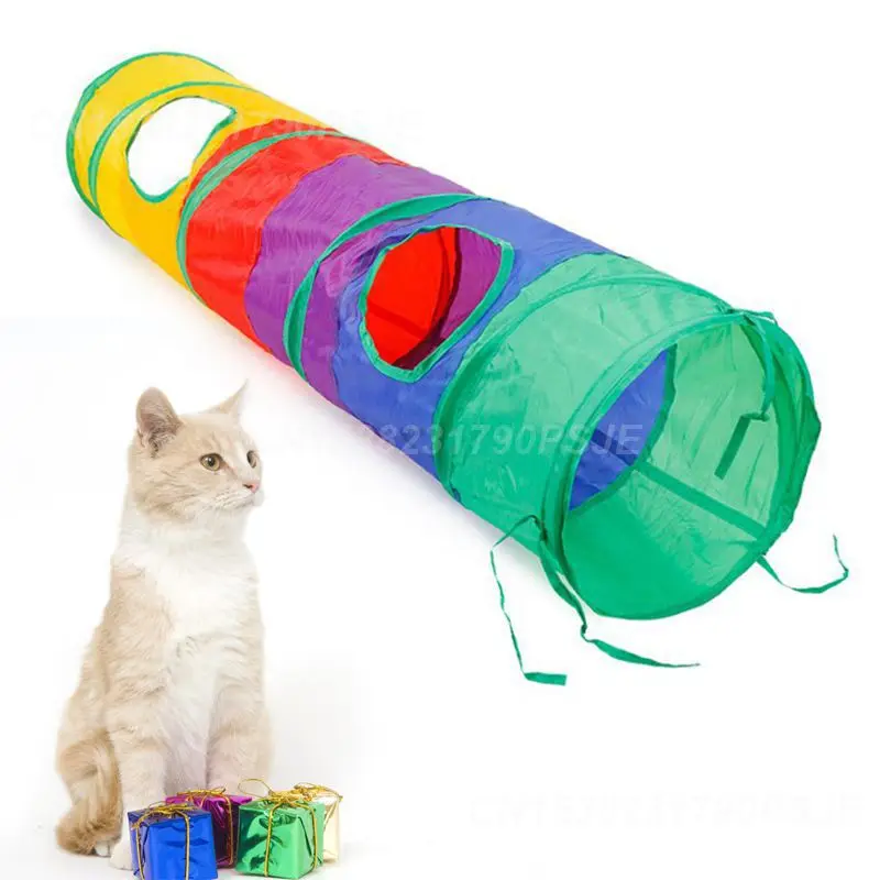 Collapsible Stimulating Spacious Cat Tunnel For Bored Cats Cat Tunnel Kitten Toy Must-have Indoor Durable Multifunctional Fun