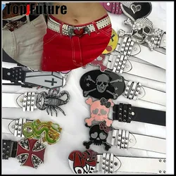 40 style Women Girl Men decorat Gothic Lolita Punk Harajuku skull laziness belt Y2K belt Gpthic Lolita cosplay party belt gift