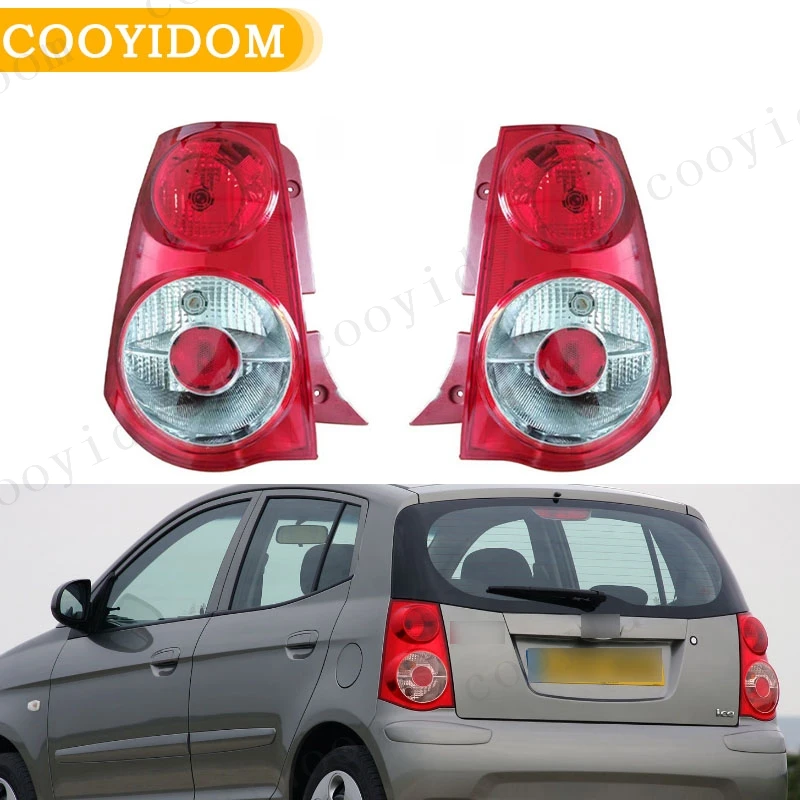 Car Rear Tail light Brake Stop Light Taillights Fog Lamps For KIA Picanto 2008 2009 2010  Assembly