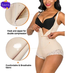 Fajas Colombiana Short Girdles Triangle With Brooches Bust For Daily And Post-Surgical Use Slimming Sheath Belly Women Butt Lift