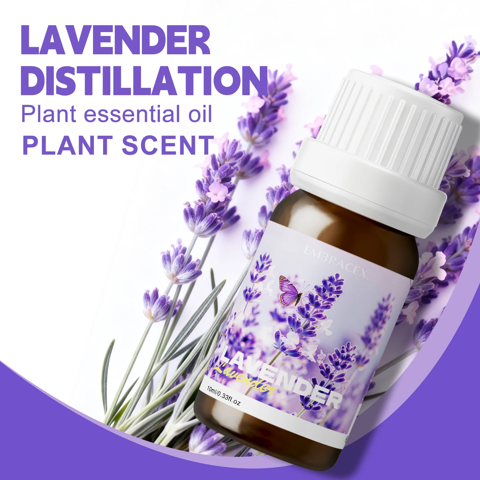 10ml Lavender Essential Oil Natural Essential Oils Humidifier Diffuser Car Air Freshener Gift Aromatherapy Oil Candle Making