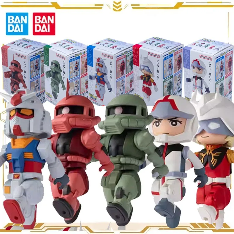 

Bandai Original GUNDAM Anime Figure Candy Toy Bitlot Movable Building Block Man Action Figure Toys for Boys Girls Kids Gift