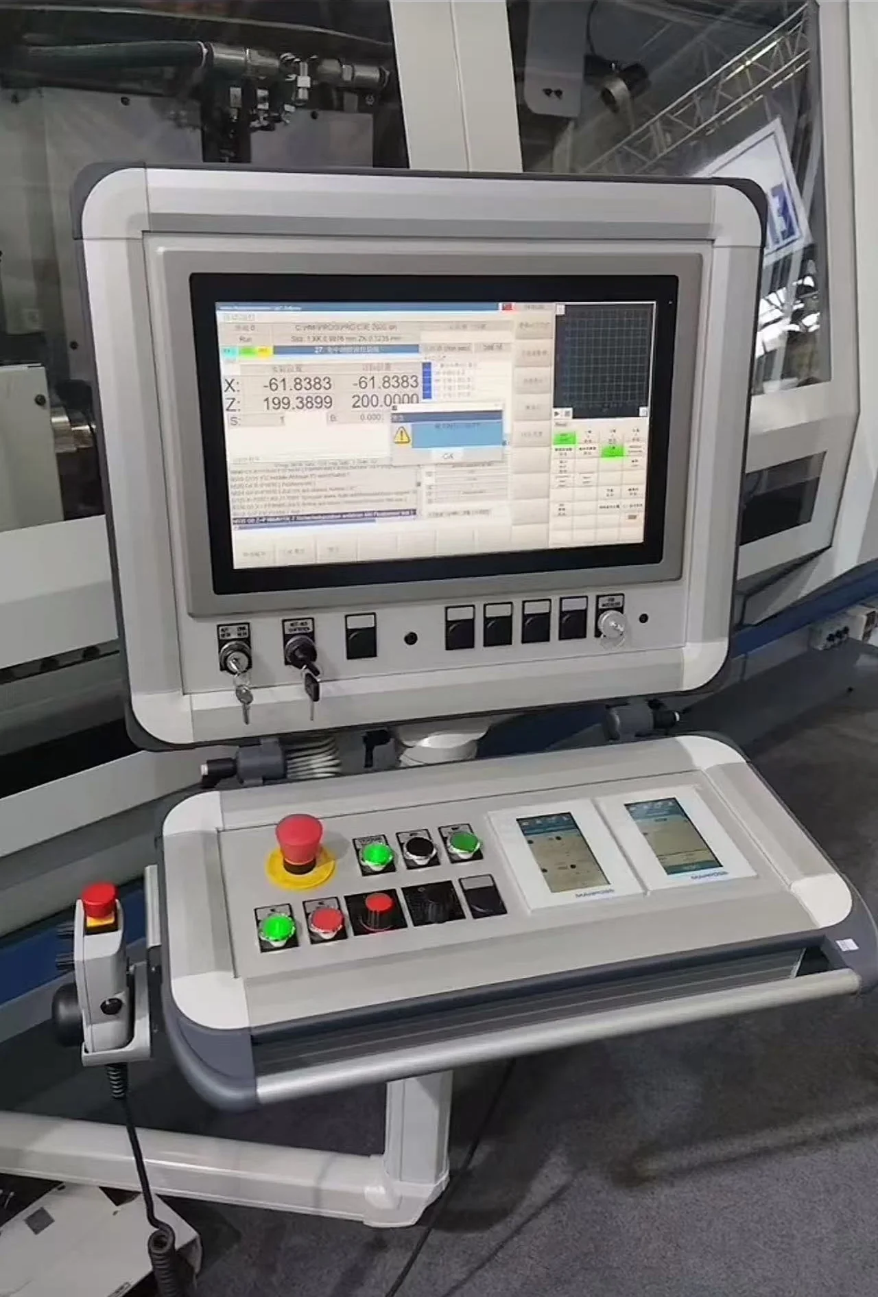 Compact HMI Support Arm System, Light Duty Aluminum Control Box Bracket for Small CNC Machine, JDF 5065 Adjustable Monitor Mount