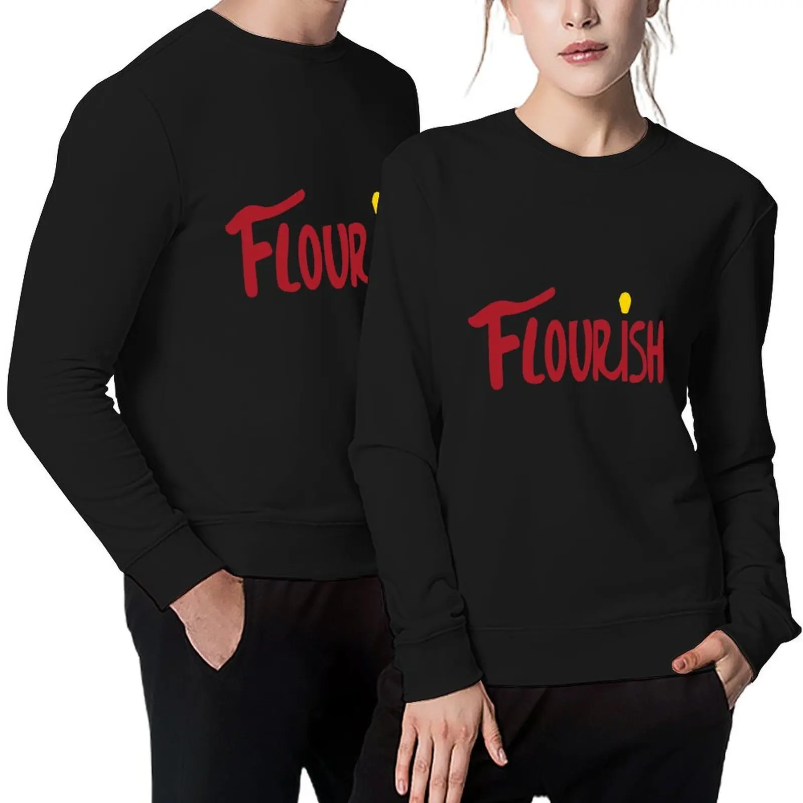 

Flourish Vision Pullover graphic t shirts men clothes for men tracksuits aesthetic clothing anime sweatshirt