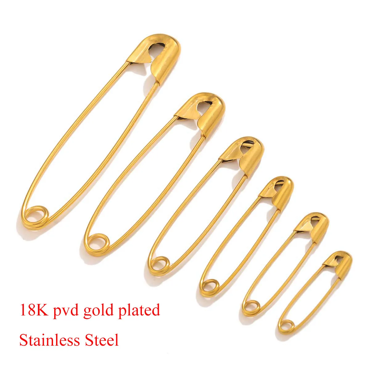 20-50pcs Stainless Steel Safety Pins DIY Sewing Tools Accessory Metal Needles Large Safety Pin Small Brooch Apparel Accessories