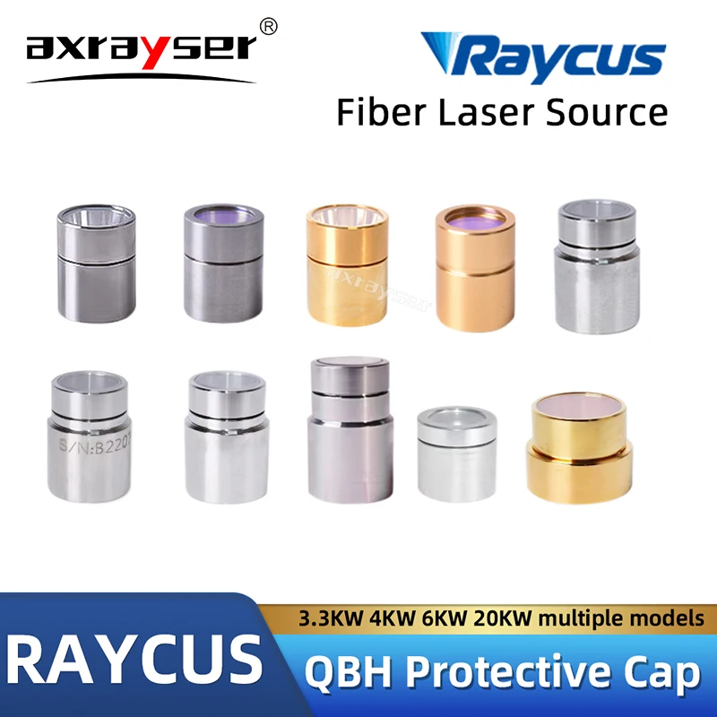 Raycus Original Output Protective Connector Lens 3300W 4000W 6000W QBH Protective Cap Fiber Optic Crystal For Laser Source