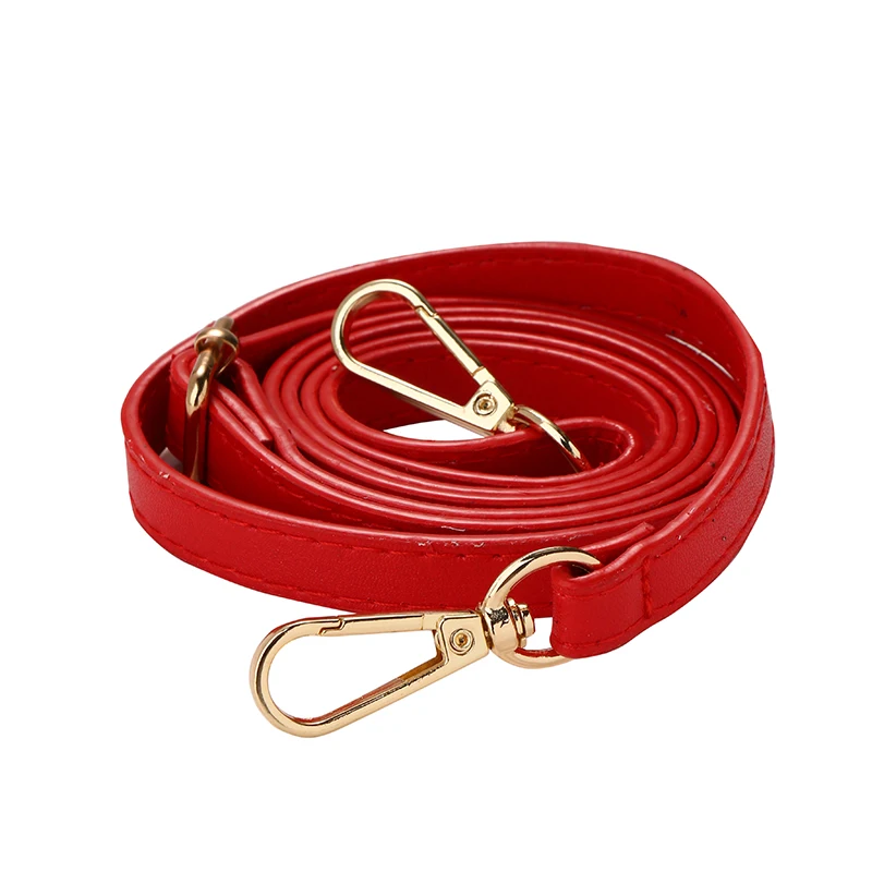 125cm Plain Weave Bag Shoulder strap DIY Handle PU Leather Strap Belts Buckle Shoulder Bag Accessories Long Belts Bag Strap