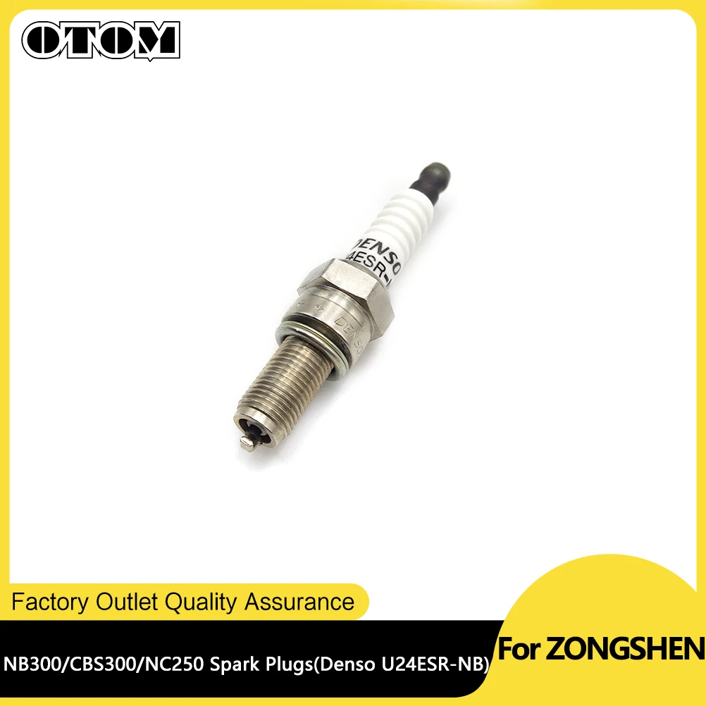 

Свеча зажигания мотоцикла OTOM (Denso U24ESR-NB) для ZS177MM, детали двигателя NC250 NB300 CBS300, внедорожный велосипед