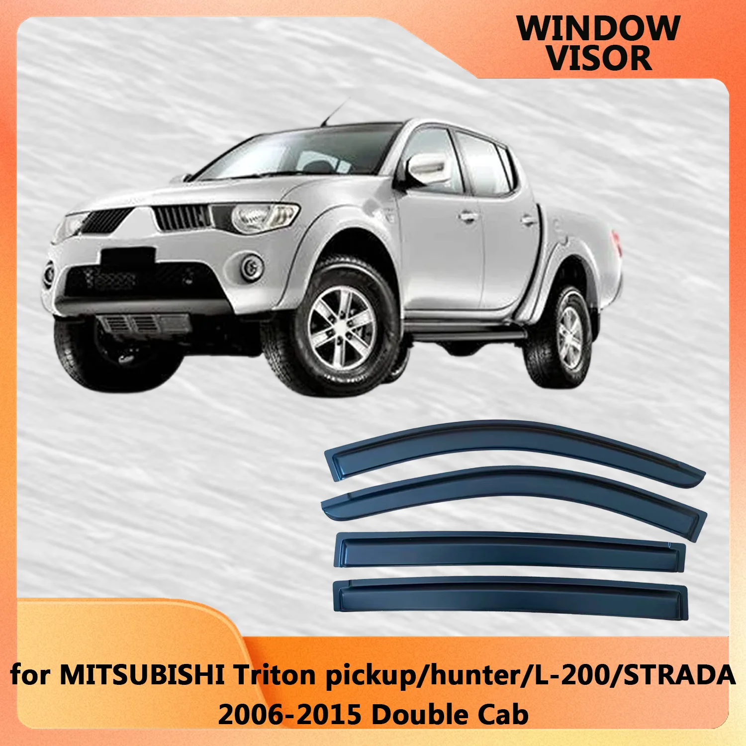 

Оконный козырек для MITSUBISHI Triton Pickup L200 2006 2007 2008 2009 2010 2011 2012 2013 2014 2015 ветровые дефлекторы защита от дождя
